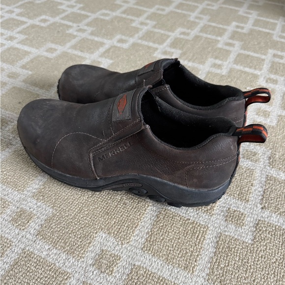 Merrell Work Leather Slip-On Shoes Non-Slip Outdoor Fall Utility Brown Men’s 8.5 - Picture 8 of 15